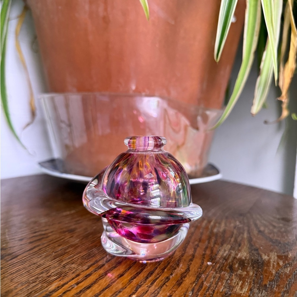 Roger Gandelman signed Glass Perfume Bottle